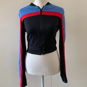 Front Zip Athletic Crop